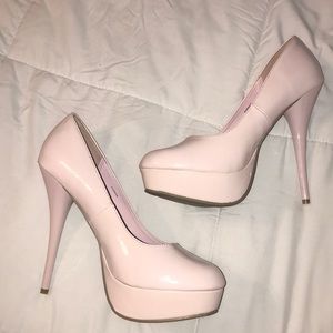 Charlotte Russe Pink Patent Leather Heels